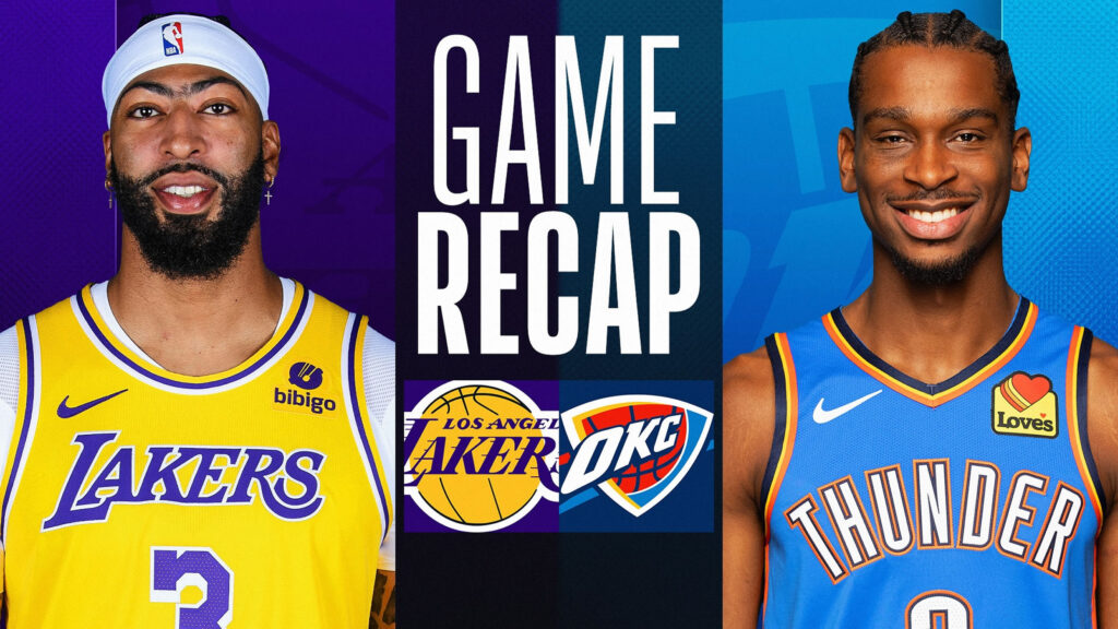 Lakers Vs OKC Thunder Match Player Stats: Who Dominated The Game? 1 Lakers Vs OKC Thunder Match Player Stats