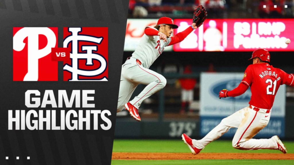St. Louis Cardinals Vs Phillies Match Player Stats