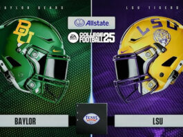 Baylor Bears Football Vs LSU Tigers Football