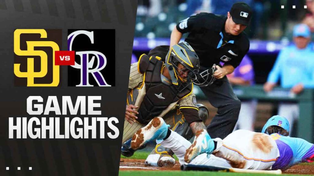 Colorado Rockies Vs Padres Match Player Stats