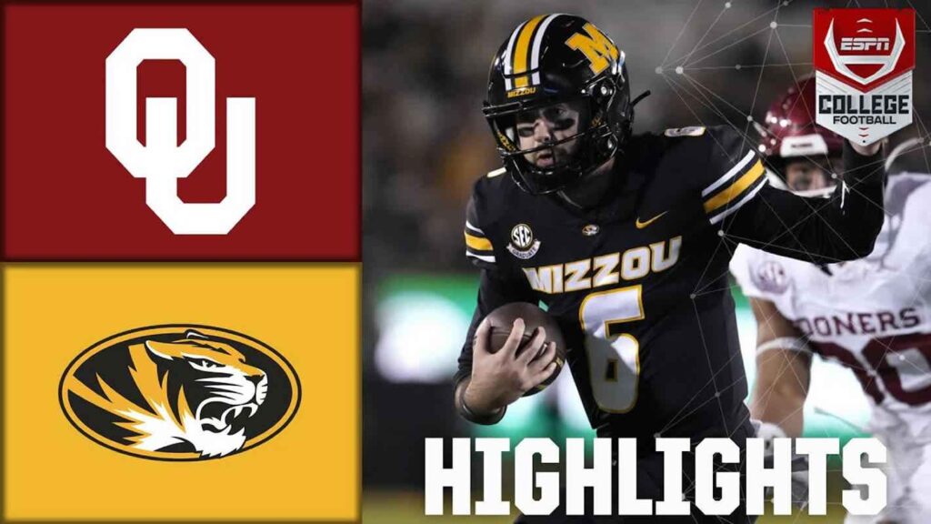 Oklahoma Sooners Football Vs Missouri Tigers Football Match Player Stats