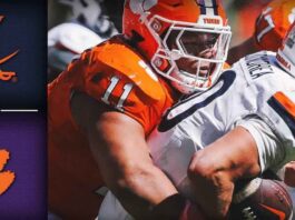 UVA Football Vs Clemson Tigers Football Match Player Stats