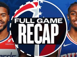 Washington Wizards Vs 76ers Match Player Stats