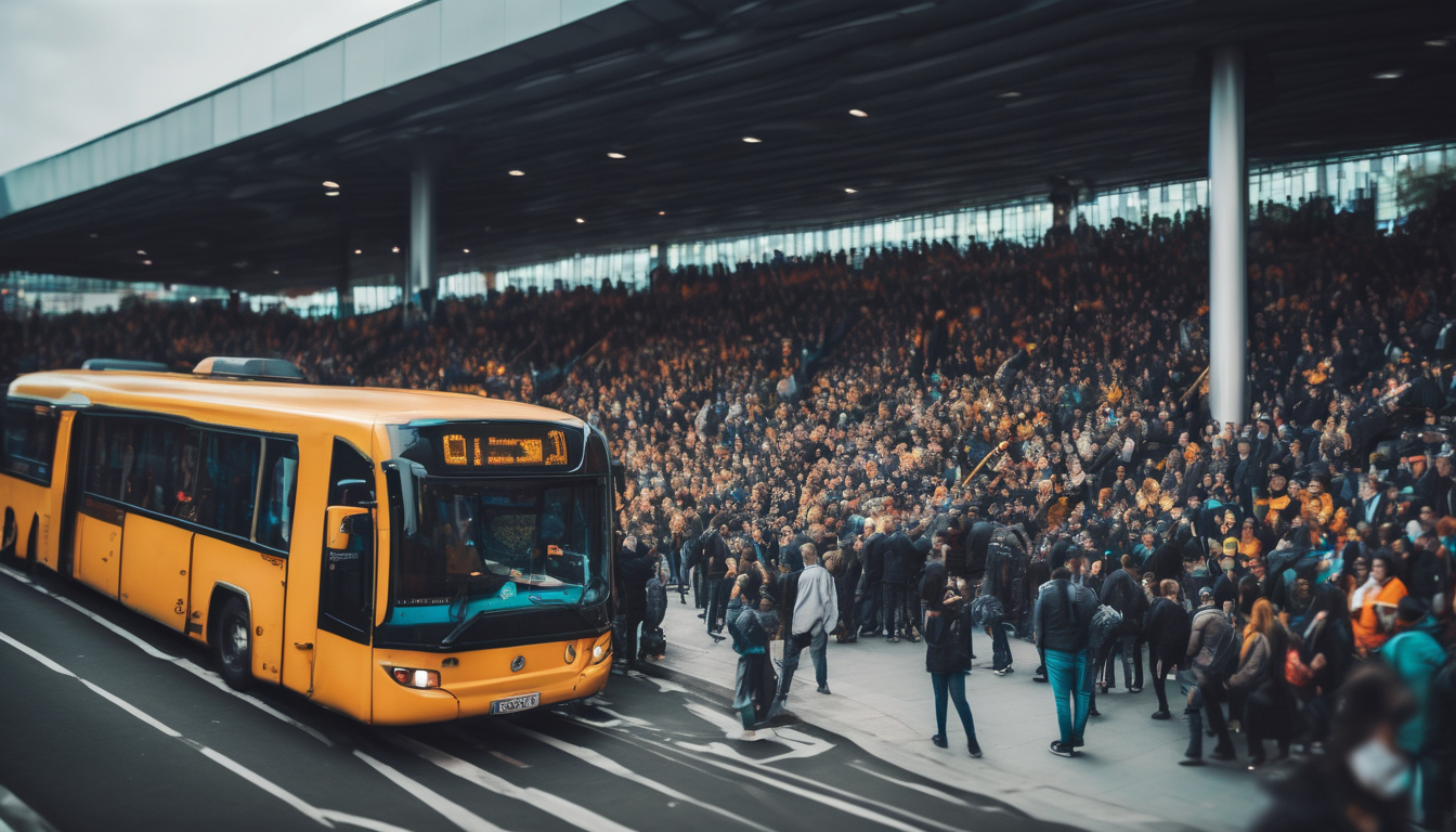 Alternative Public Transit Options for Fans Attending the Match