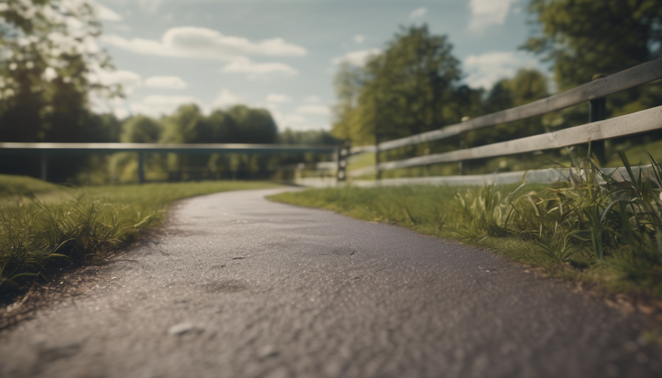 Overview of Pease Pottage Lake Running Circuit