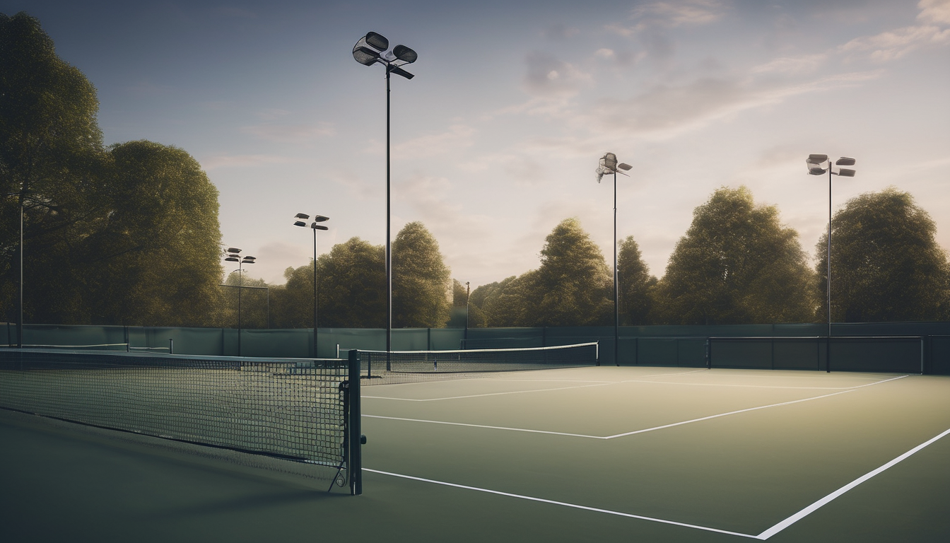 Overview of Tatsfield Rec Tennis Courts Lighting System