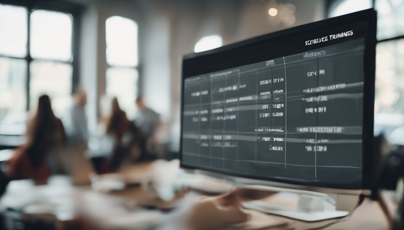 Schedule and Timing of Training Sessions for Visitors