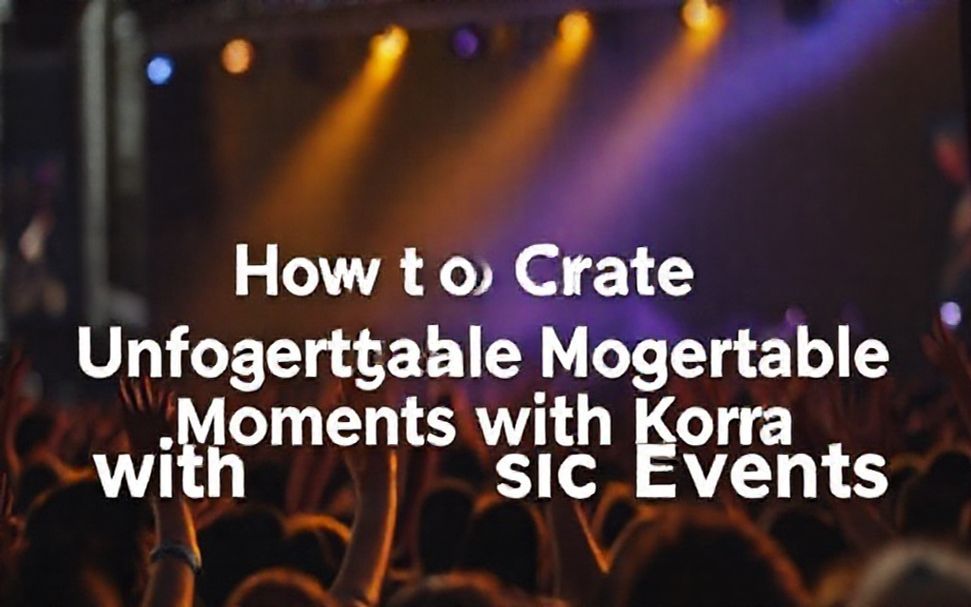 How to Create Unforgettable Moments with Kora Live Music Events