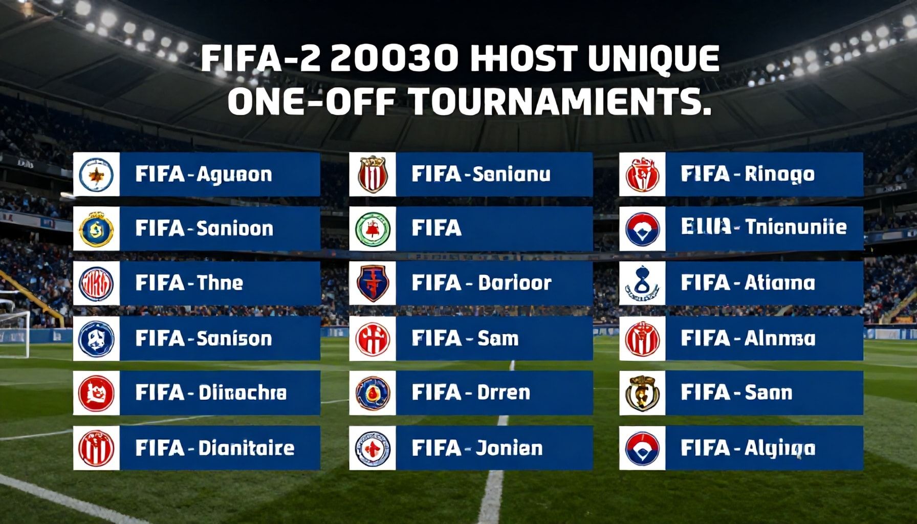 2023 to Host Unique One-Off Tournaments, FIFA Confirms