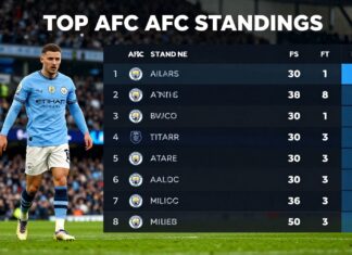 Manchester City Top AFC Standings After Weekend Wins