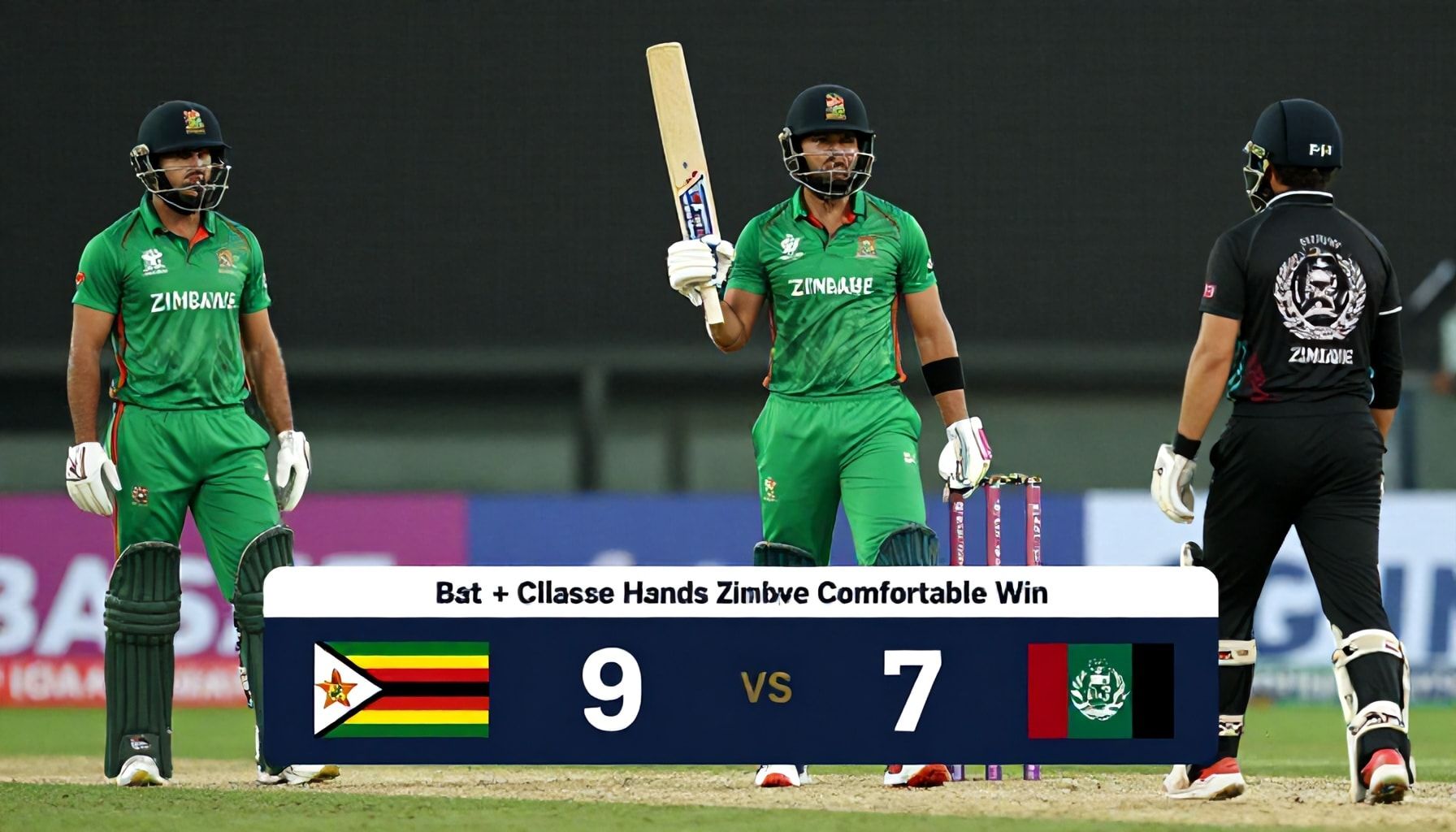 Afghanistan's Batting Collapse Hands Zimbabwe Comfortable Win