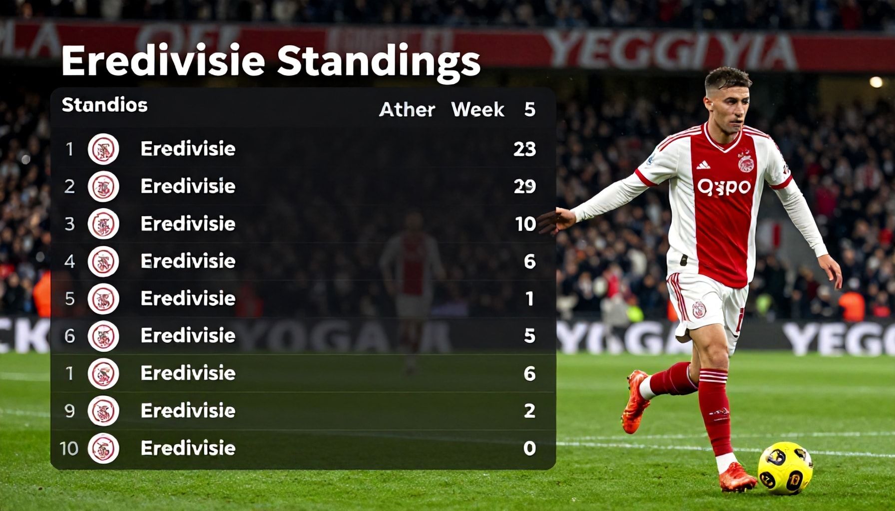 Ajax Dominates as Eredivisie Standings Take Shape After Week 5