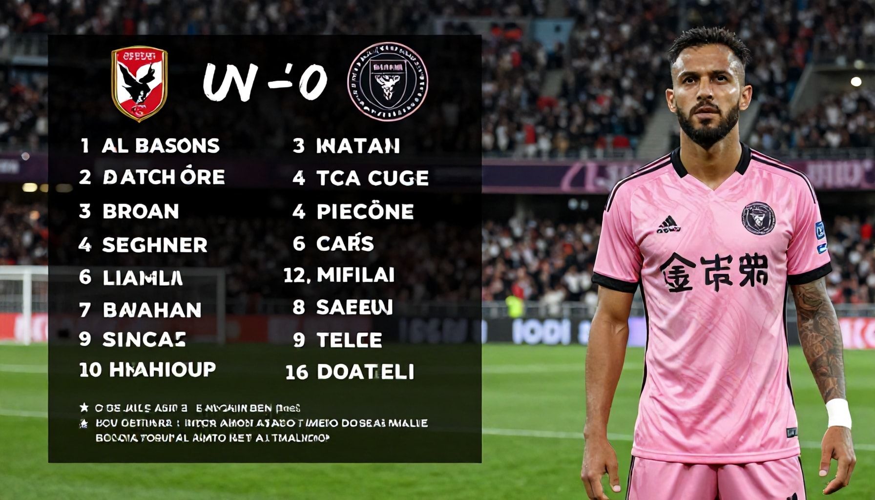 Al Ahly and Inter Miami reveal starting line-ups for high-stakes clash