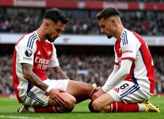 Arsenal’s Martinelli Faces Month-Long Absence After Suffering Hamstring Injury