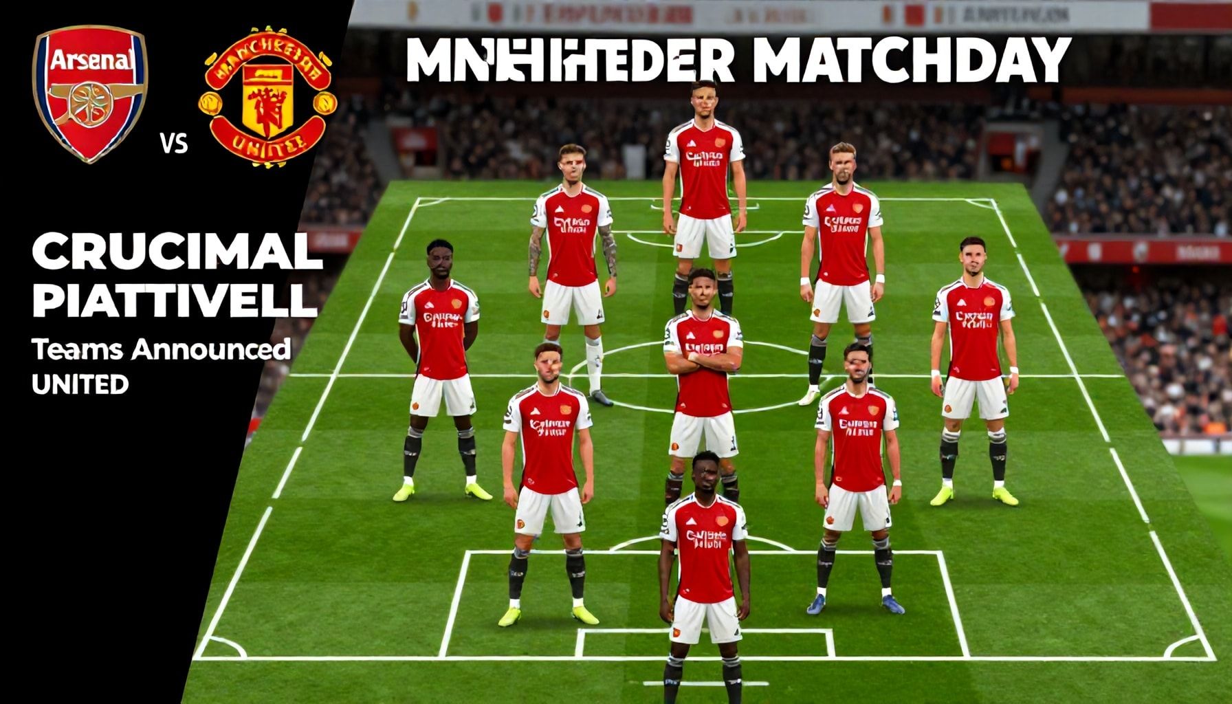 Arsenal vs Manchester United: Teams Announced for Crucial Matchday