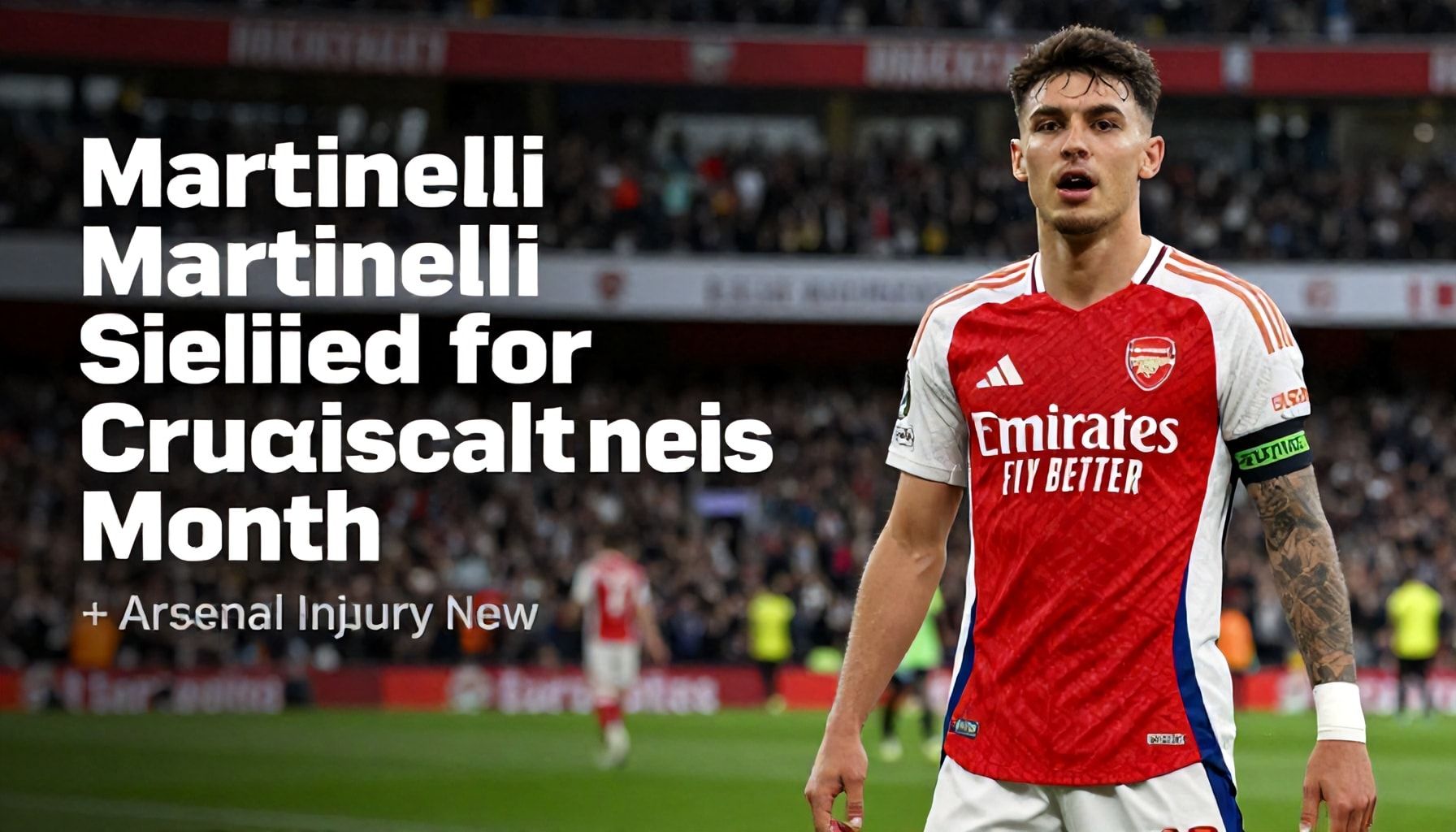 Arsenal's Brazilian Star Martinelli Sidelined for Crucial Month