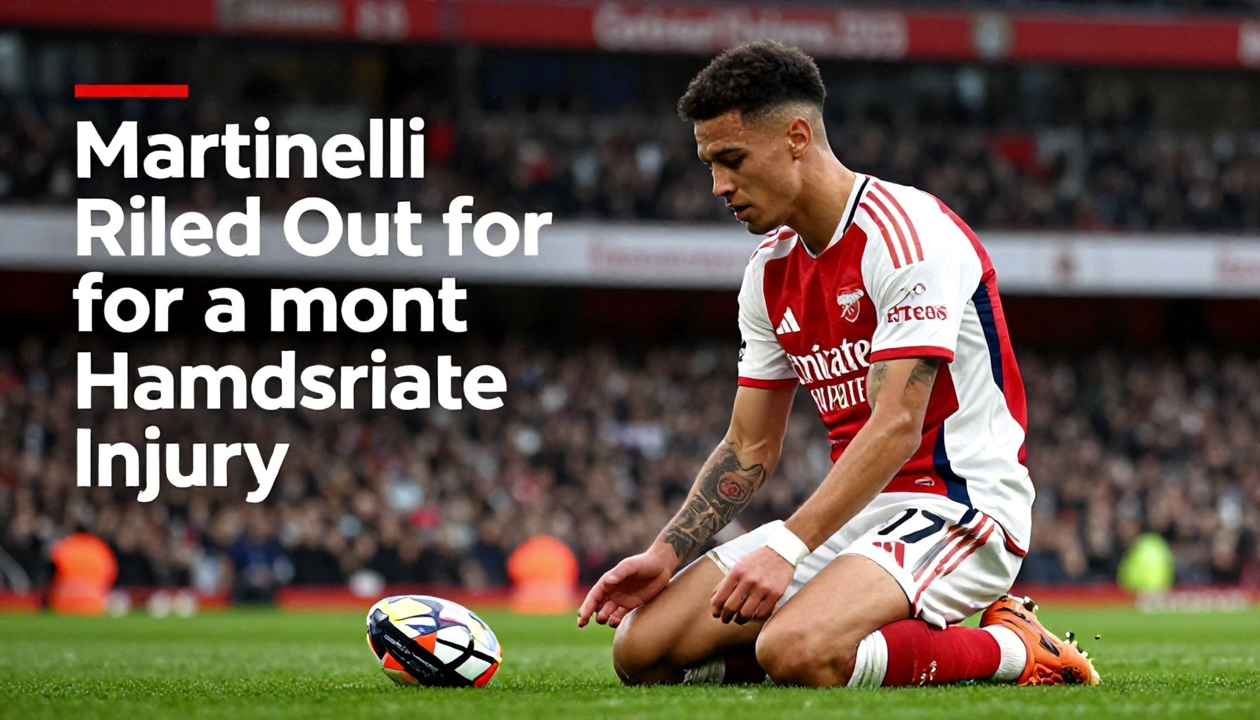 Arsenal's Martinelli Ruled Out for a Month with Hamstring Injury