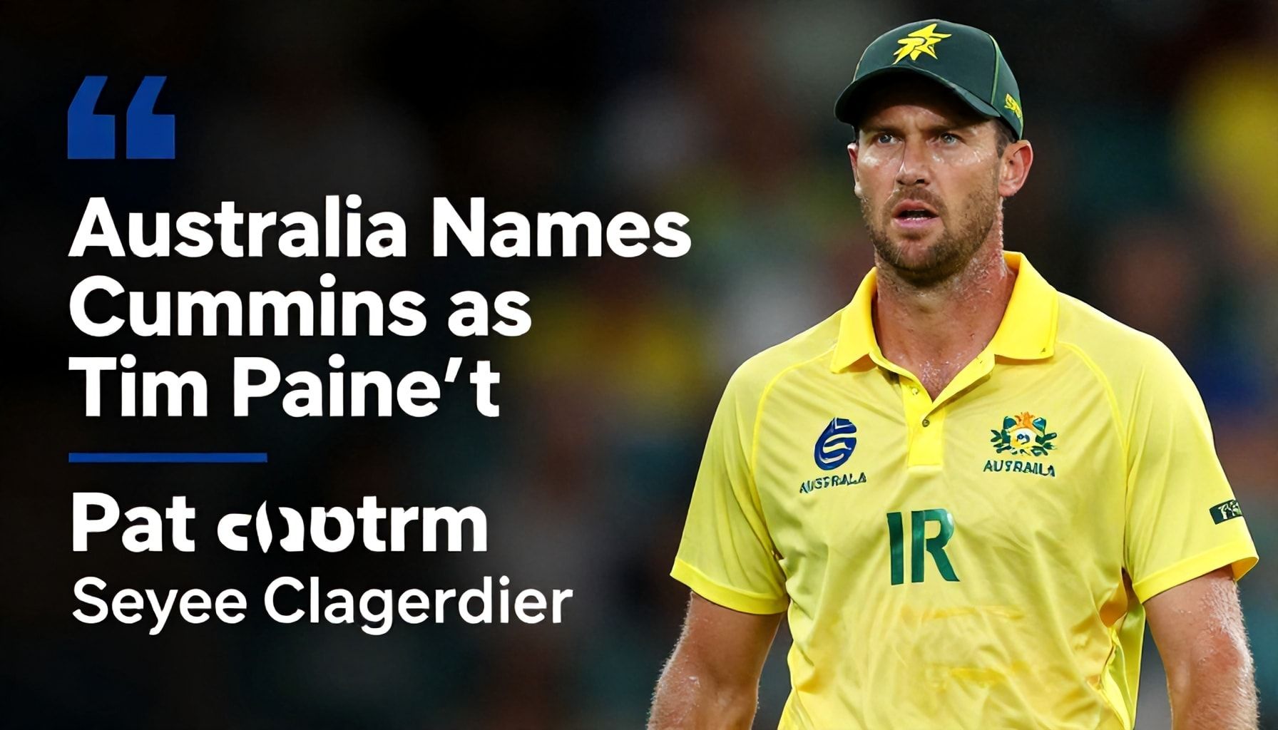 Australia Names Cummins as Tim Paine's Successor