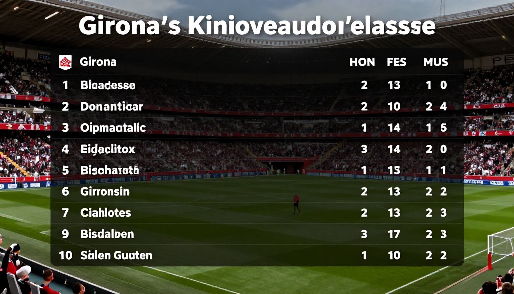 Background information on Girona's impressive season