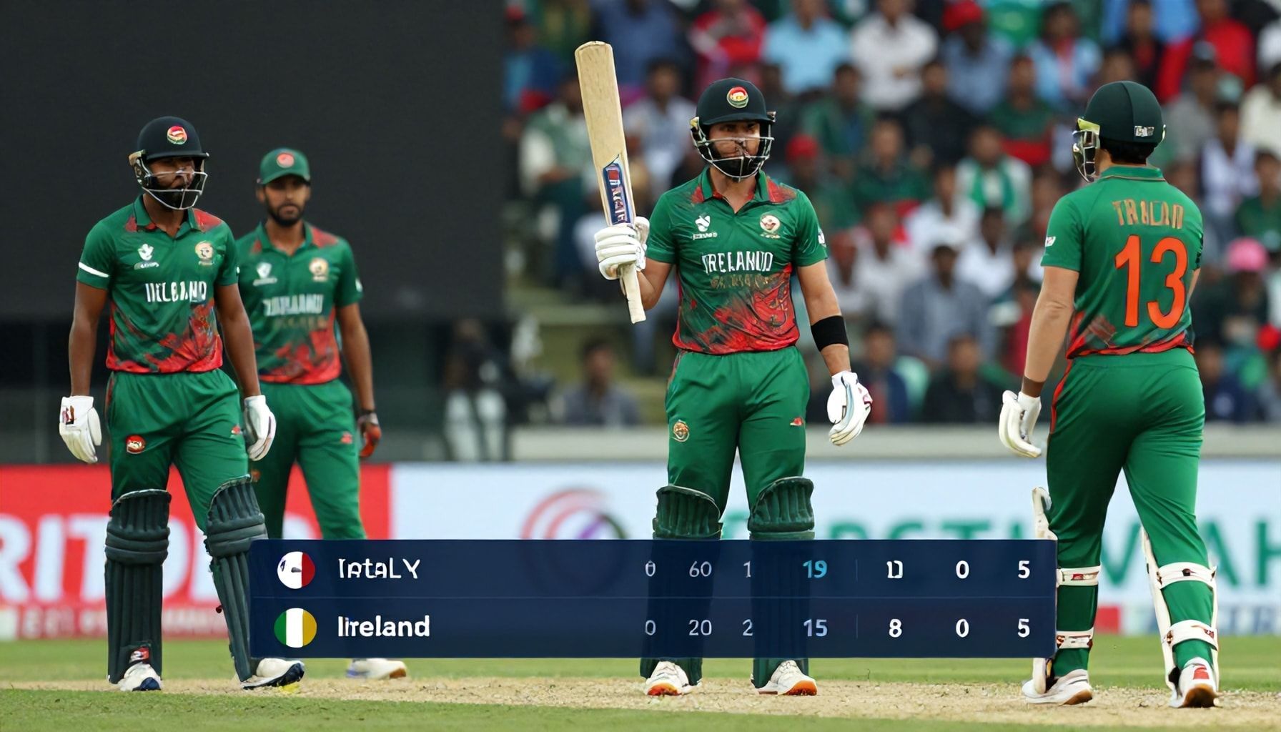Bangladesh Fightback Falls Short Against Ireland's Total