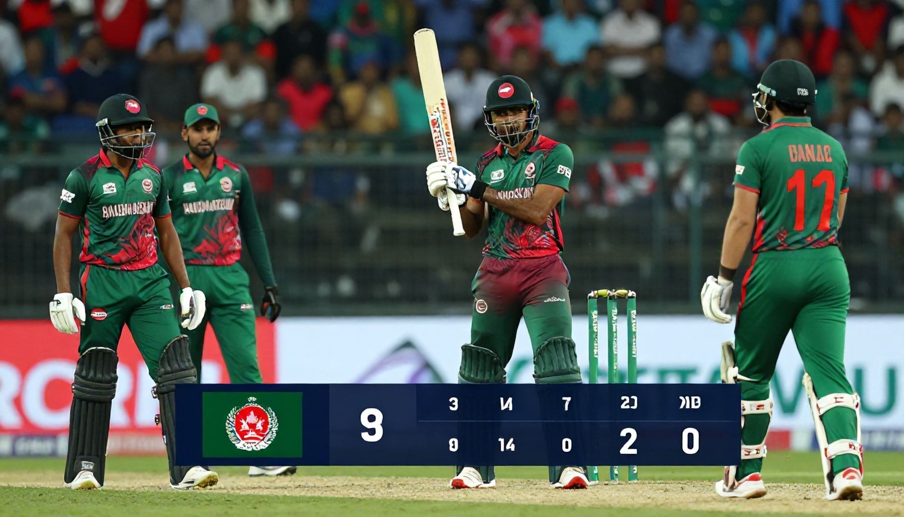 Bangladesh Fights Hard but Falls Short Against Afghanistan in T20 Clash