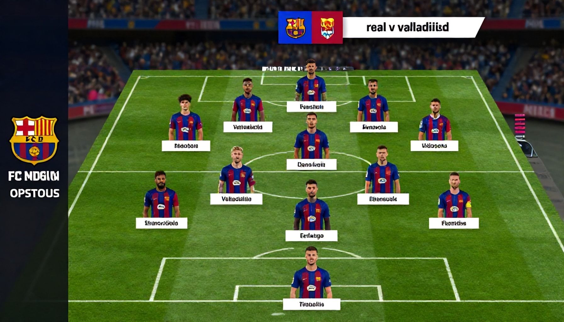 Barcelona Face Tough Opposition with Valladolid's Unchanged Lineup