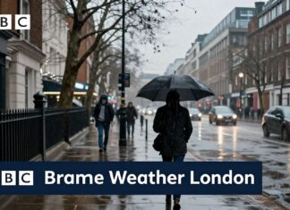 London Braces for Heavy Rain and Gusty Winds Tonight
