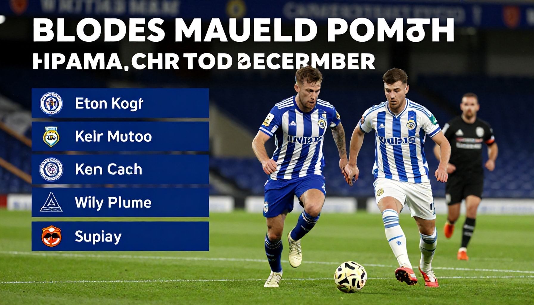 Blades face crucial month with six matches in December