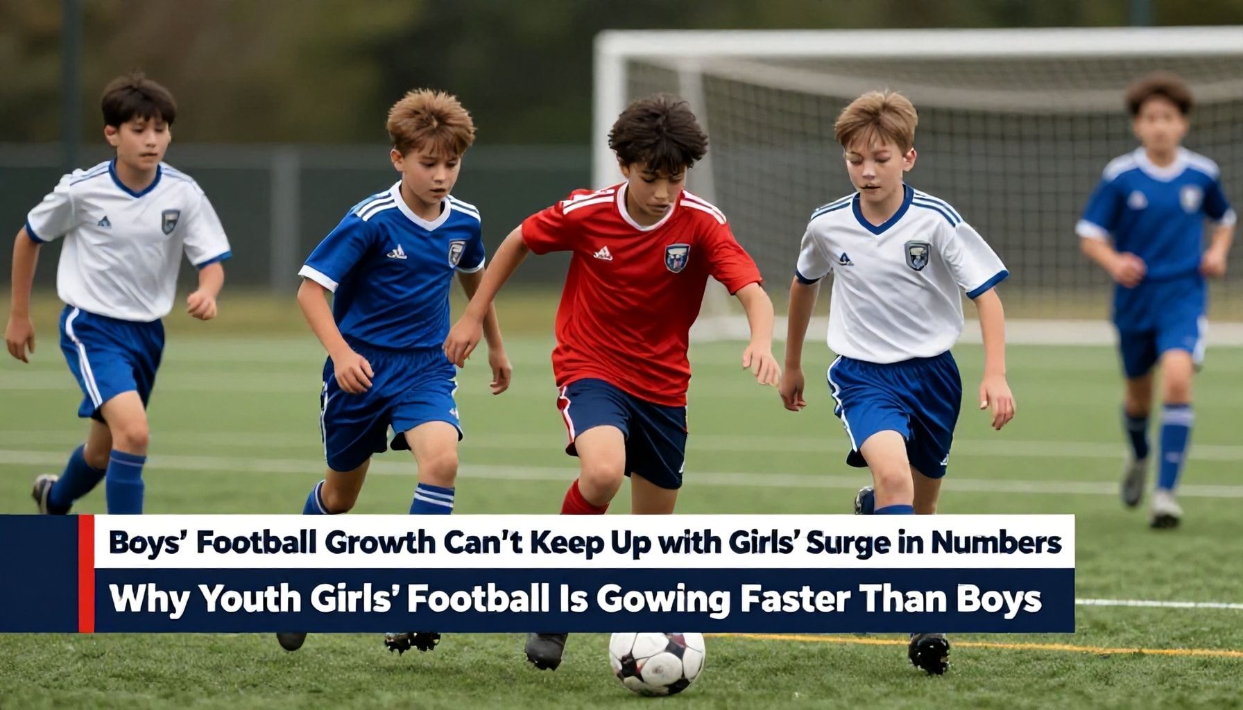 Boys' Football Growth Can't Keep Up with Girls' Surge in Numbers