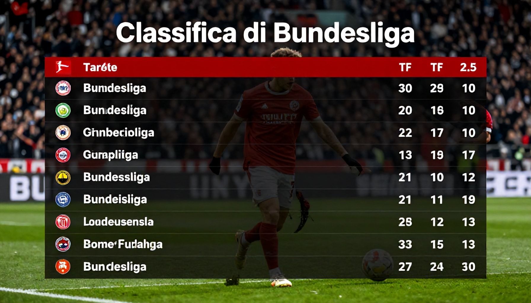 Bundesliga table reshaped by dramatic weekend matches