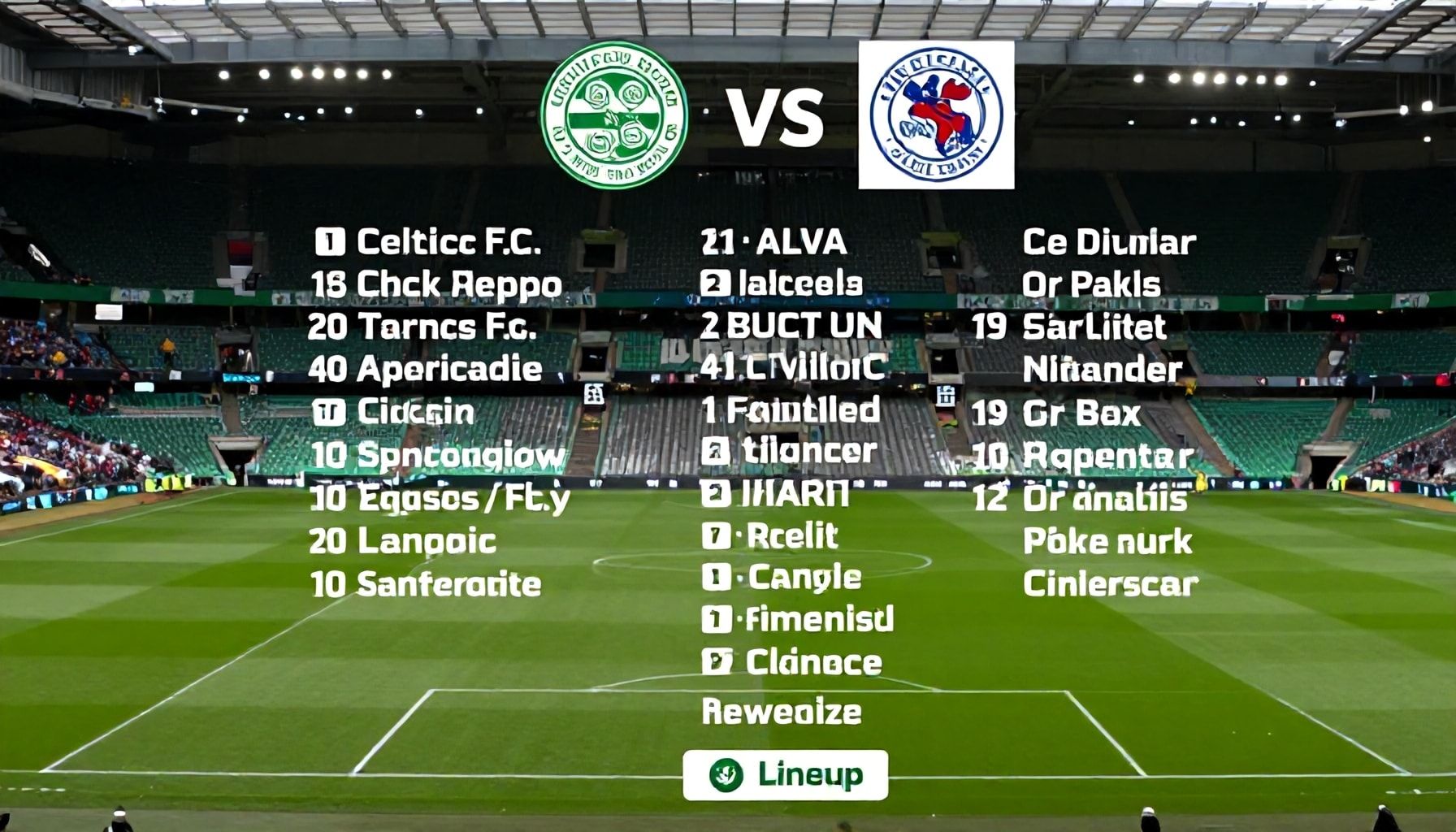 Celtic and Rangers announce lineups for highly anticipated derby match