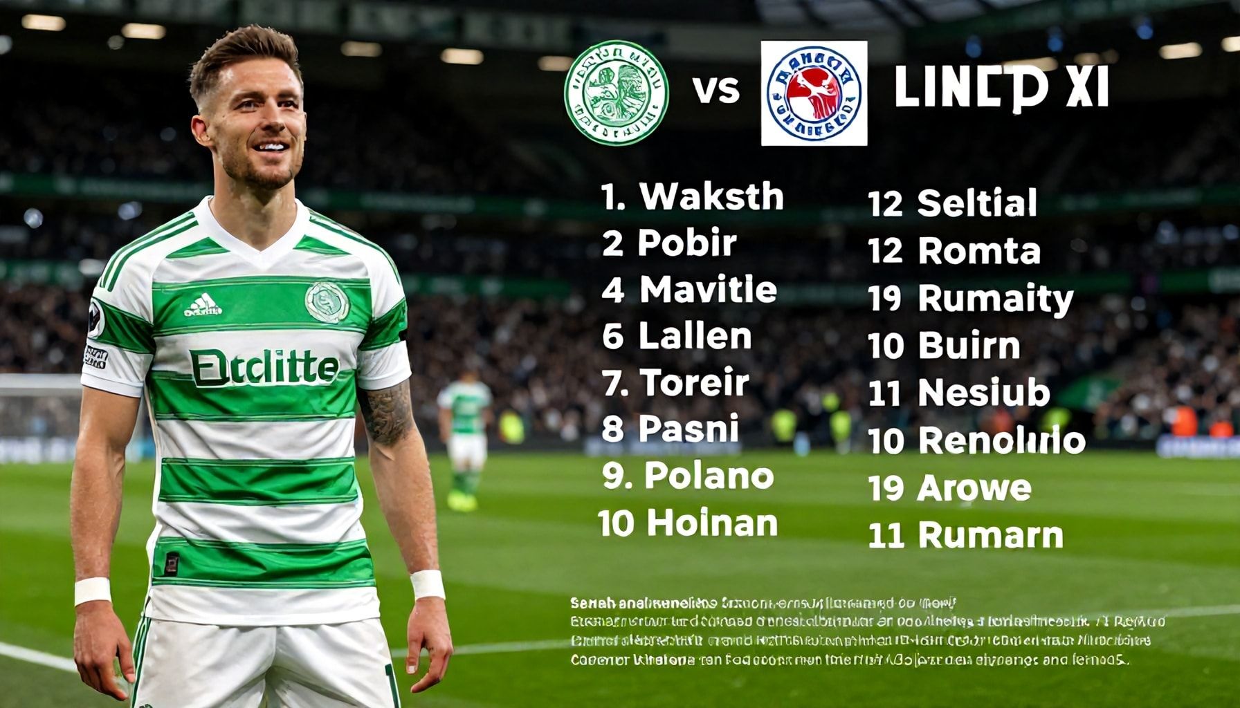 Celtic and Rangers reveal starting XI for high-stakes Old Firm derby