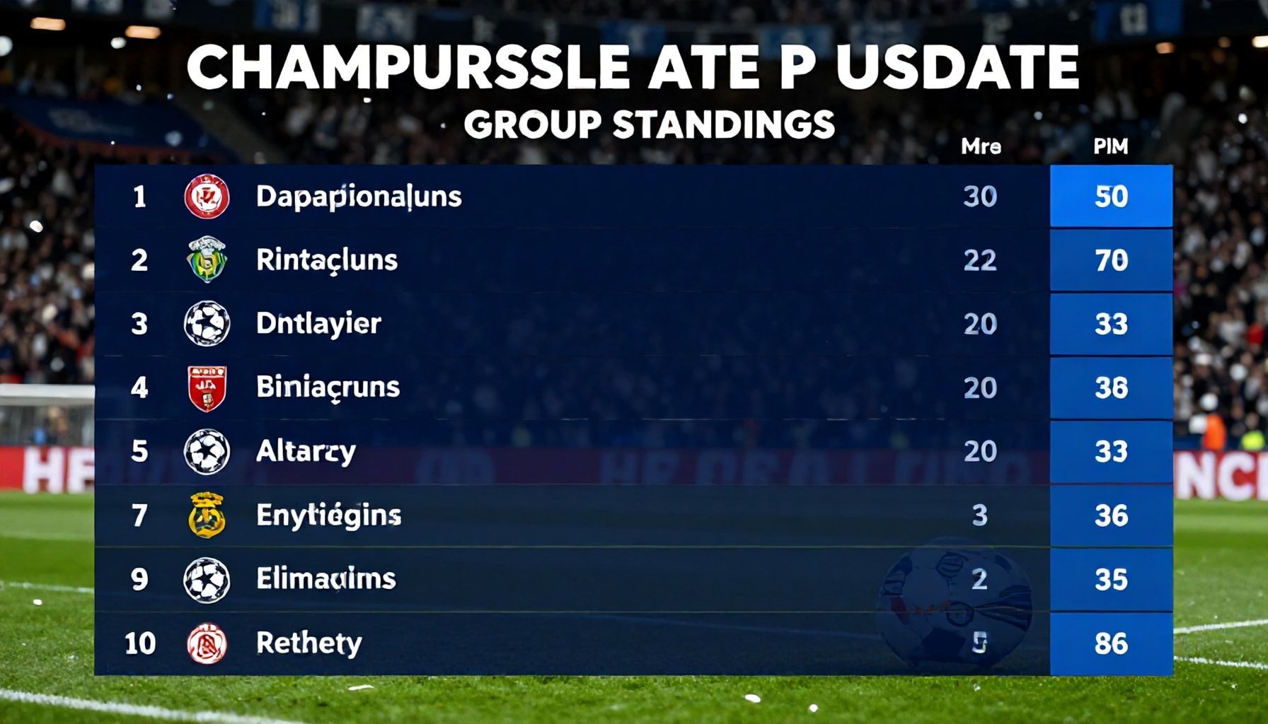 Champions League Update: Dramatic Results Reshape Group Standings*