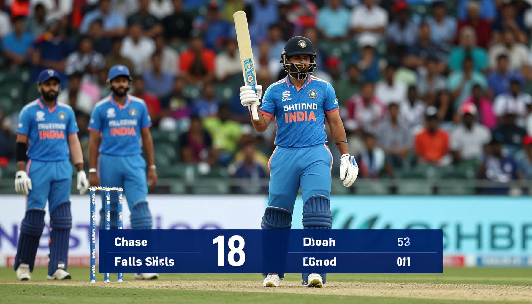 Chase Falls Short as India Defends 300+ Total