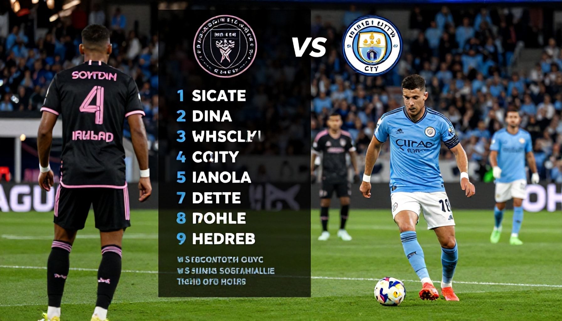 Clash of Titans: Inter Miami and New York City FC Finalise Lineups