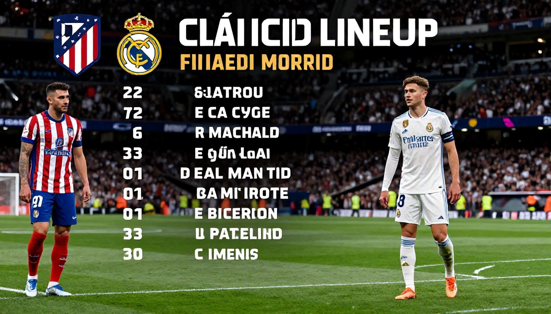 Clásico Countdown: Atlético Madrid and Real Madrid Finalise Lineups