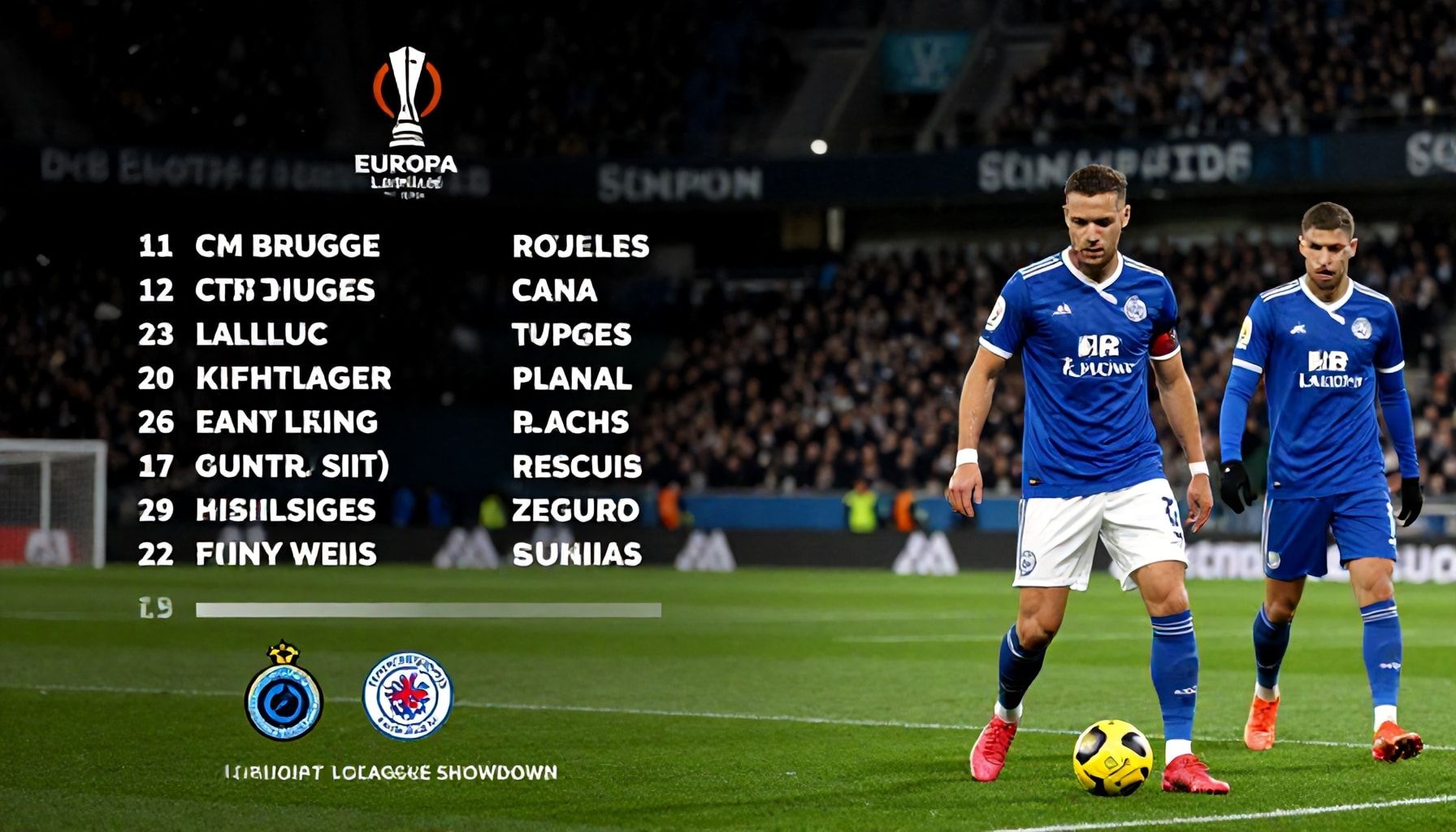 Club Brugge and Rangers Confirm Starting Lineups for Crucial Europa League Showdown