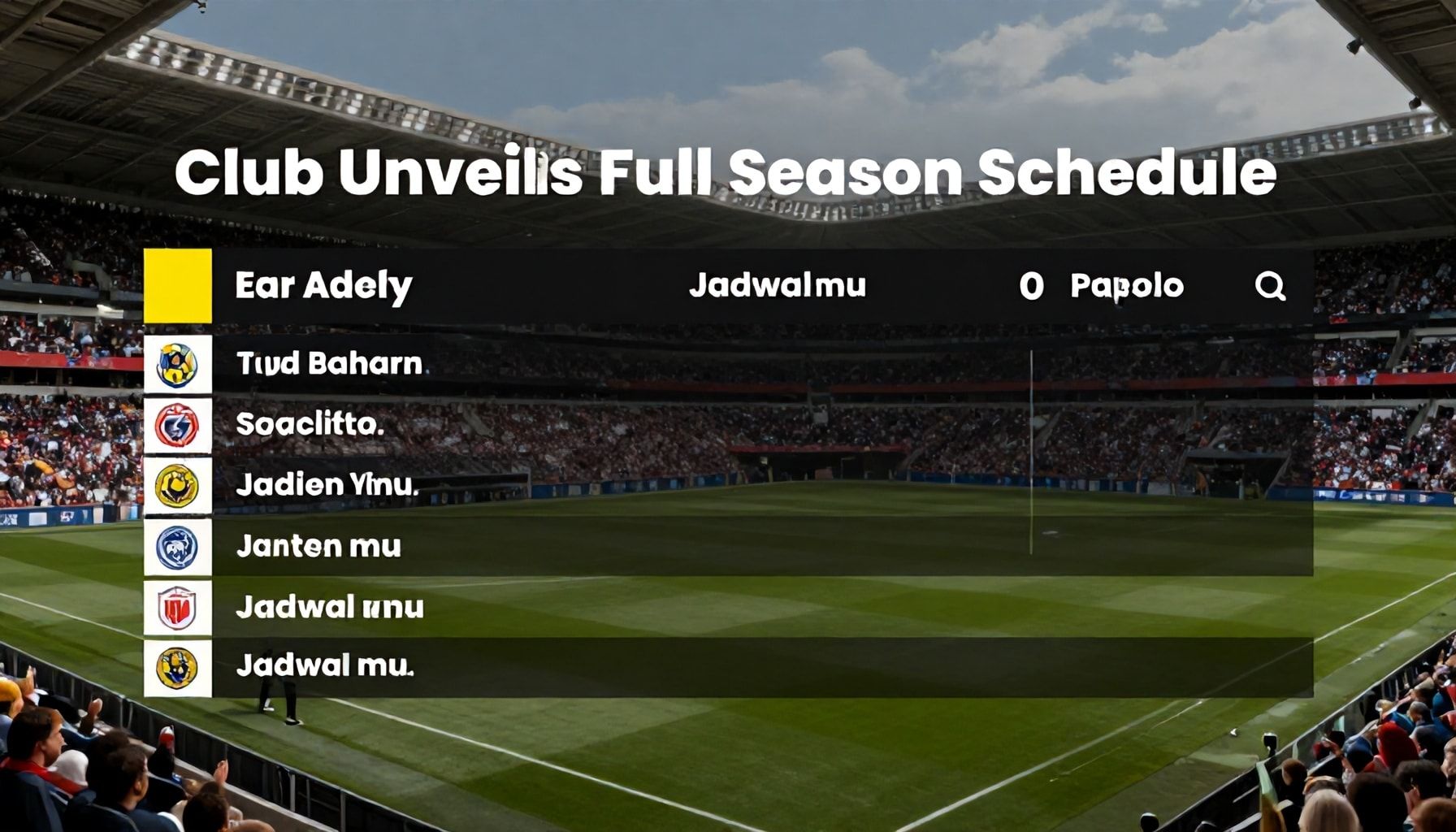 Club Unveils Full Season Schedule