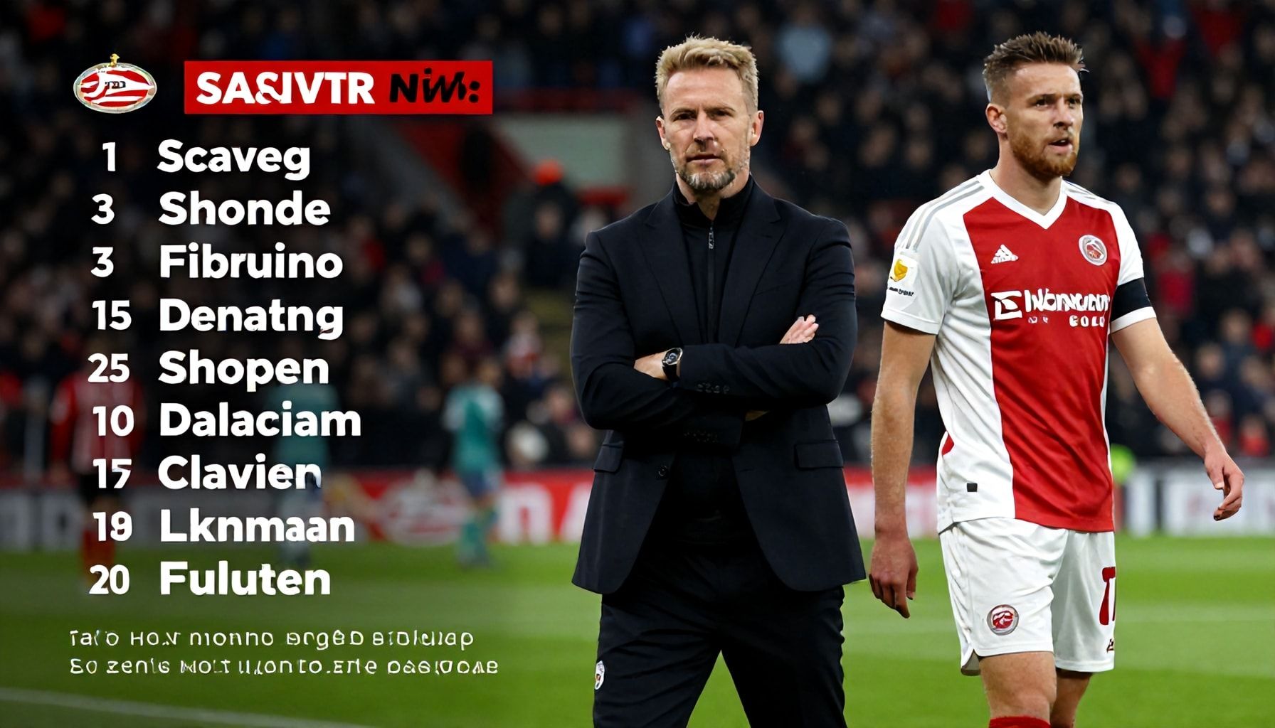 Coach Roger Schmidt names his starting eleven for Saturday's clash