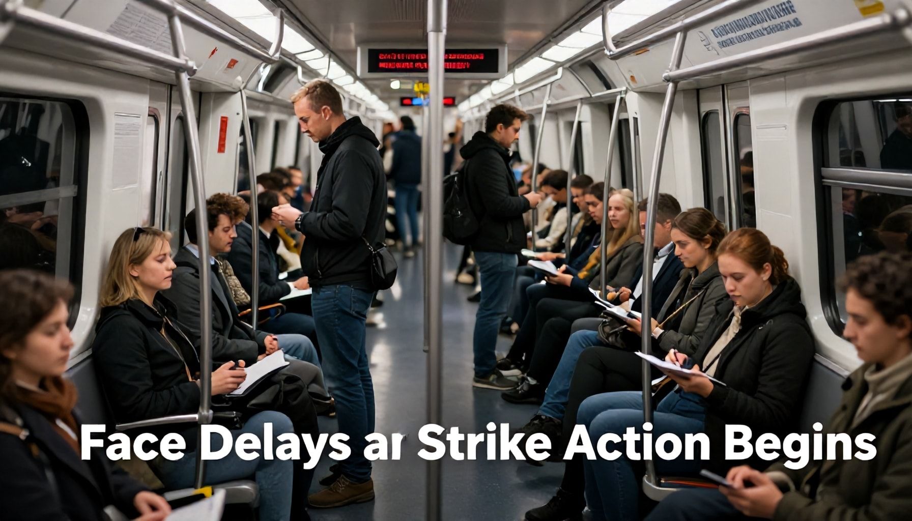 Commuters Face Delays as Strike Action Begins
