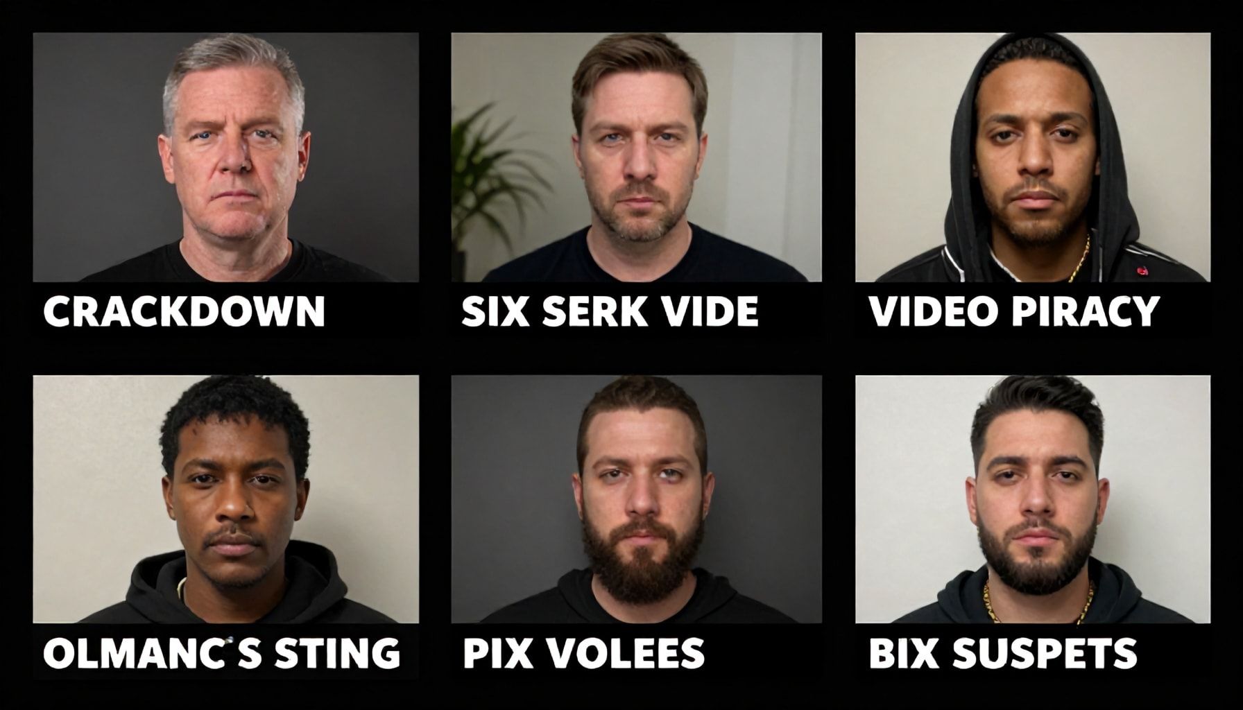 Crackdown Nabs Six Suspects in Video Piracy Sting