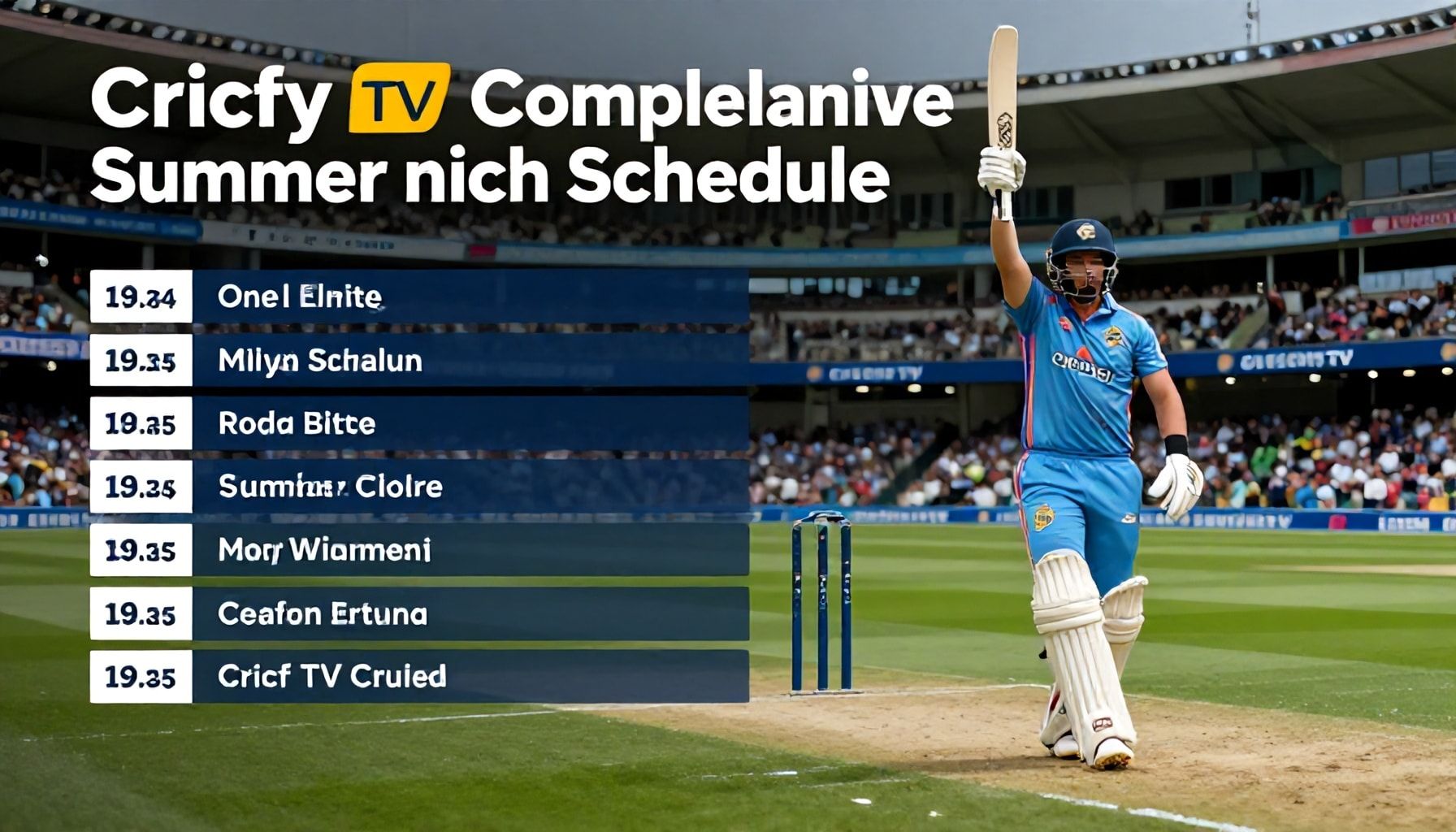 Cricfy TV Unveils Comprehensive Summer Cricket Schedule