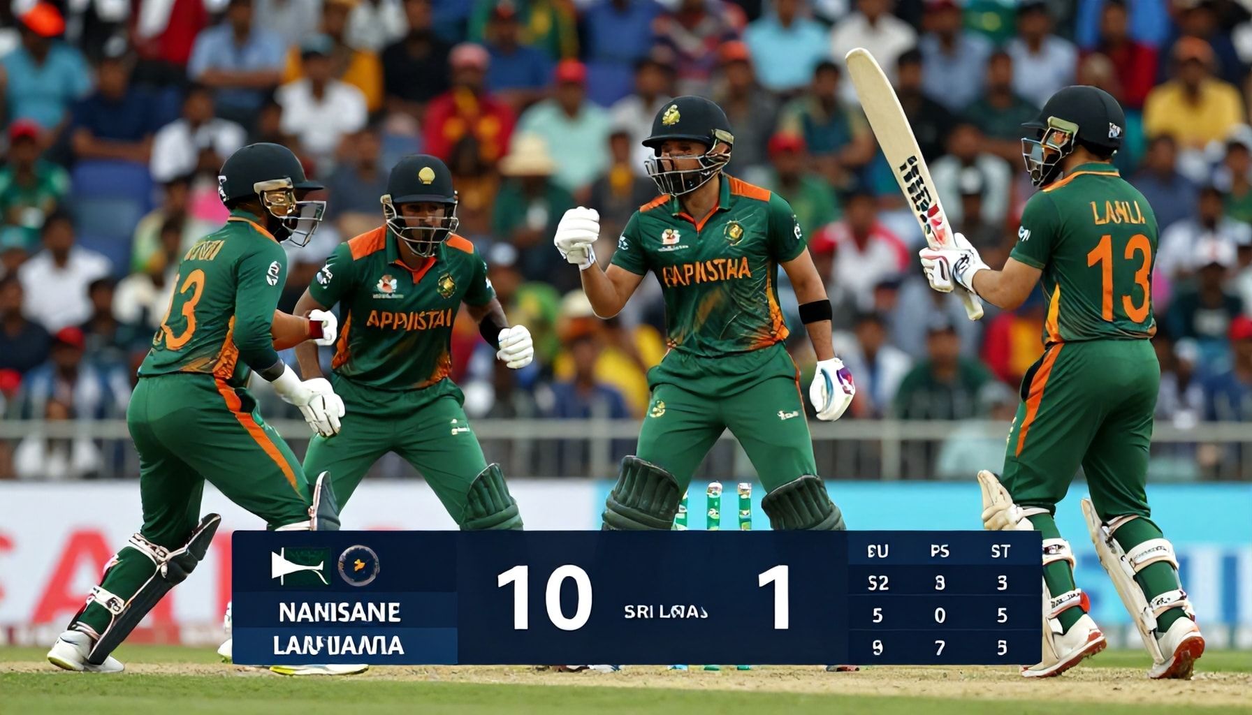 Cricket Fans Witness Intense Battle as Pakistan Outplays Sri Lanka