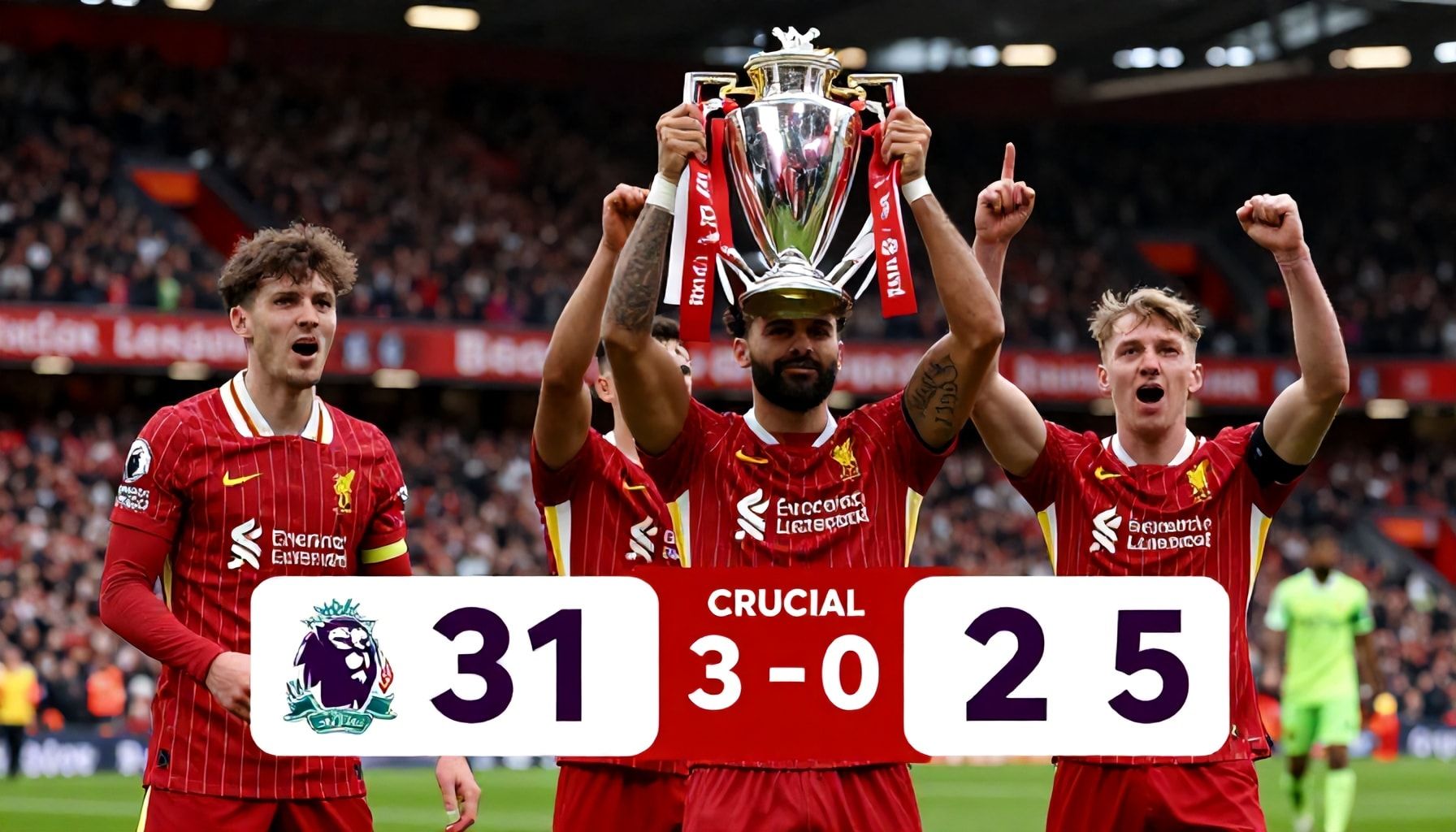 Crucial Win Moves Liverpool Closer to Premier League Title
