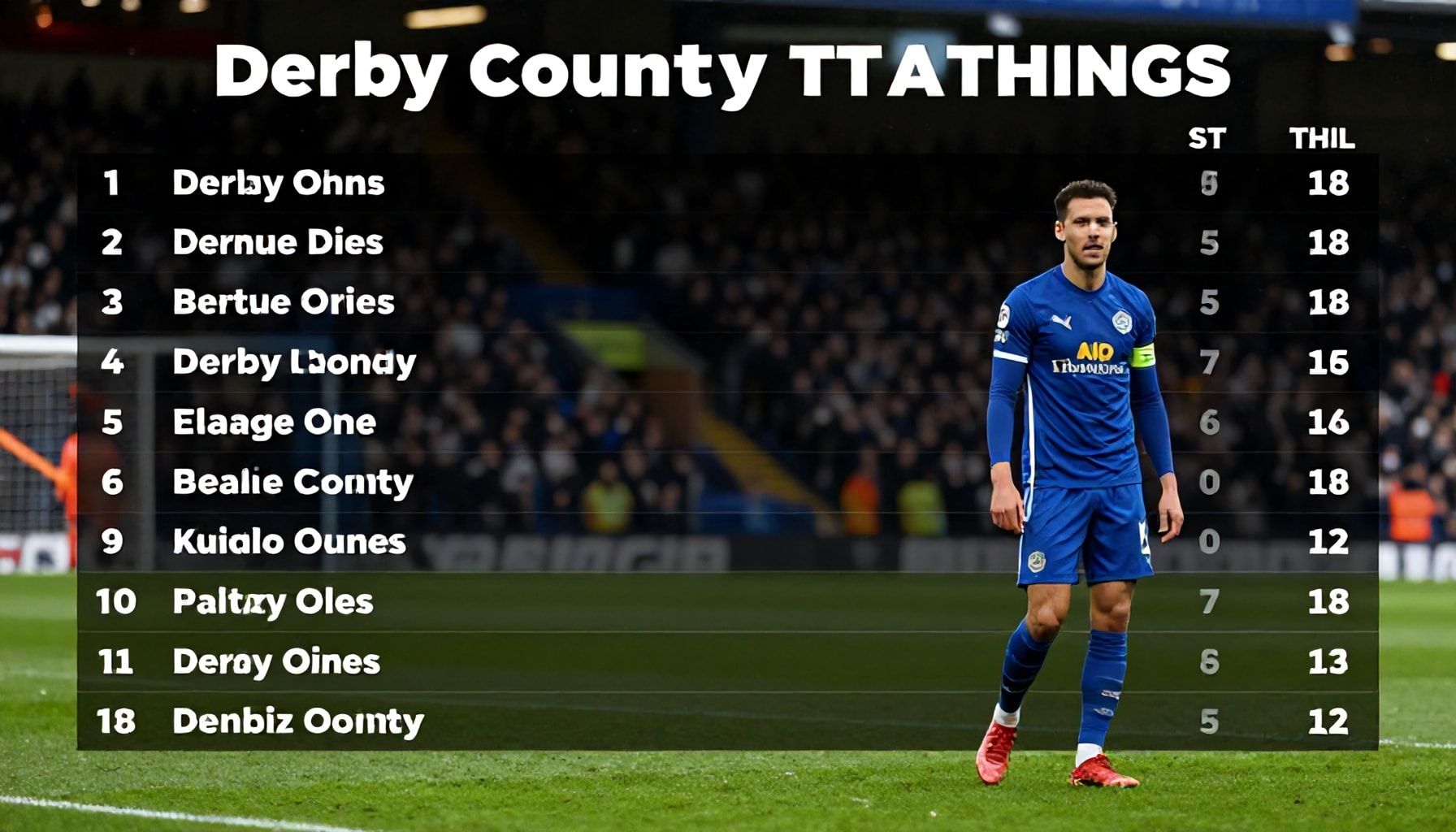 Derby County's Struggles Continue as They Drop to League One's Foot of the Table
