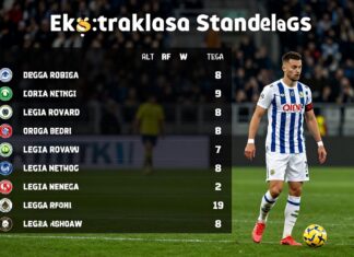 Ekstraklasa Standings: Leaders Legia Warsaw Extend Winning Streak
