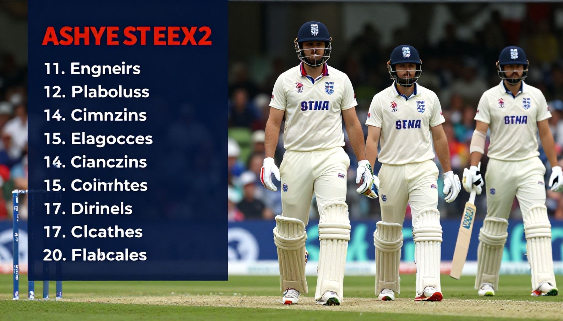 England Announces Squad for Ashes Test Series