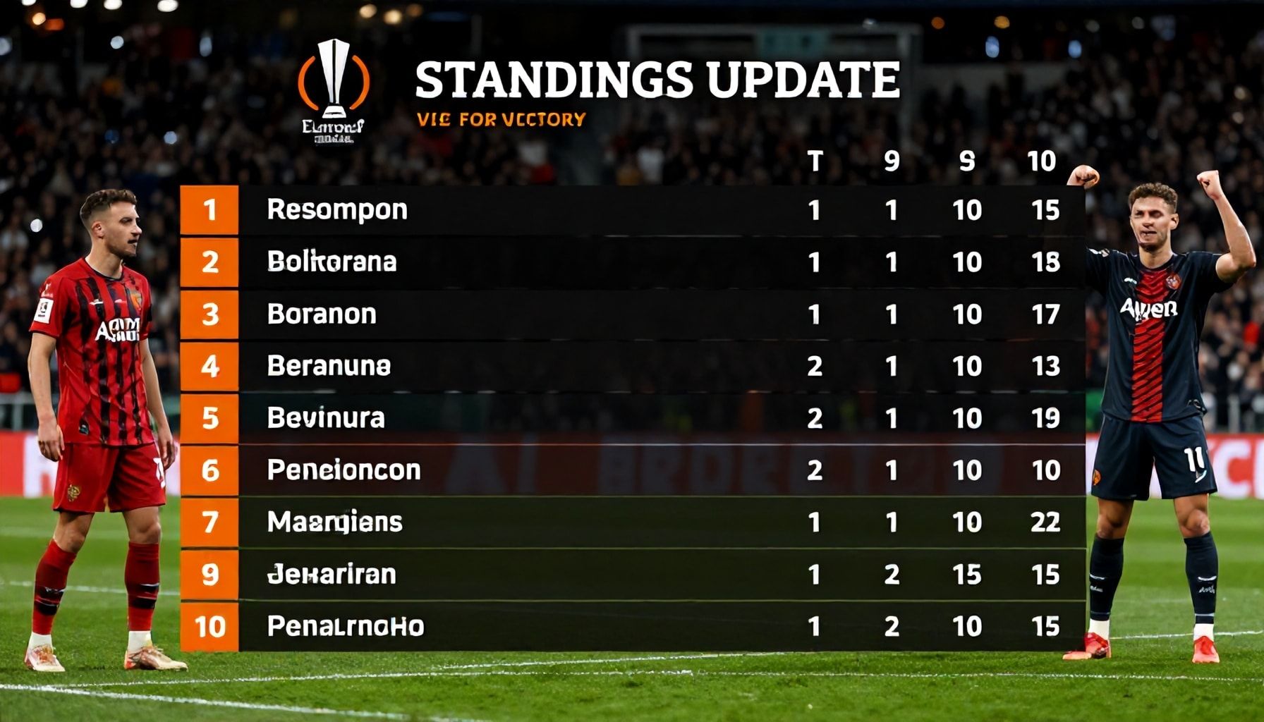Europa Conference League: Standings Update as Teams Vie for Victory