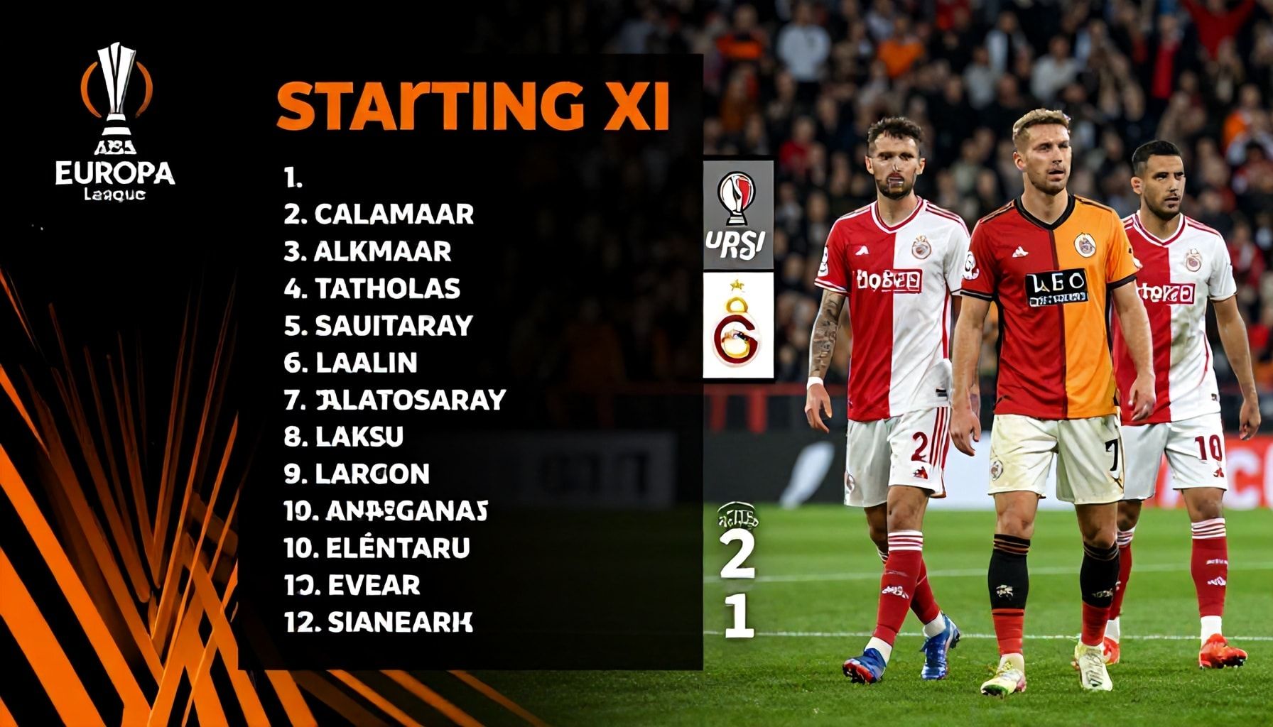 Europa League Preview: AZ Alkmaar and Galatasaray Announce Starting XIs