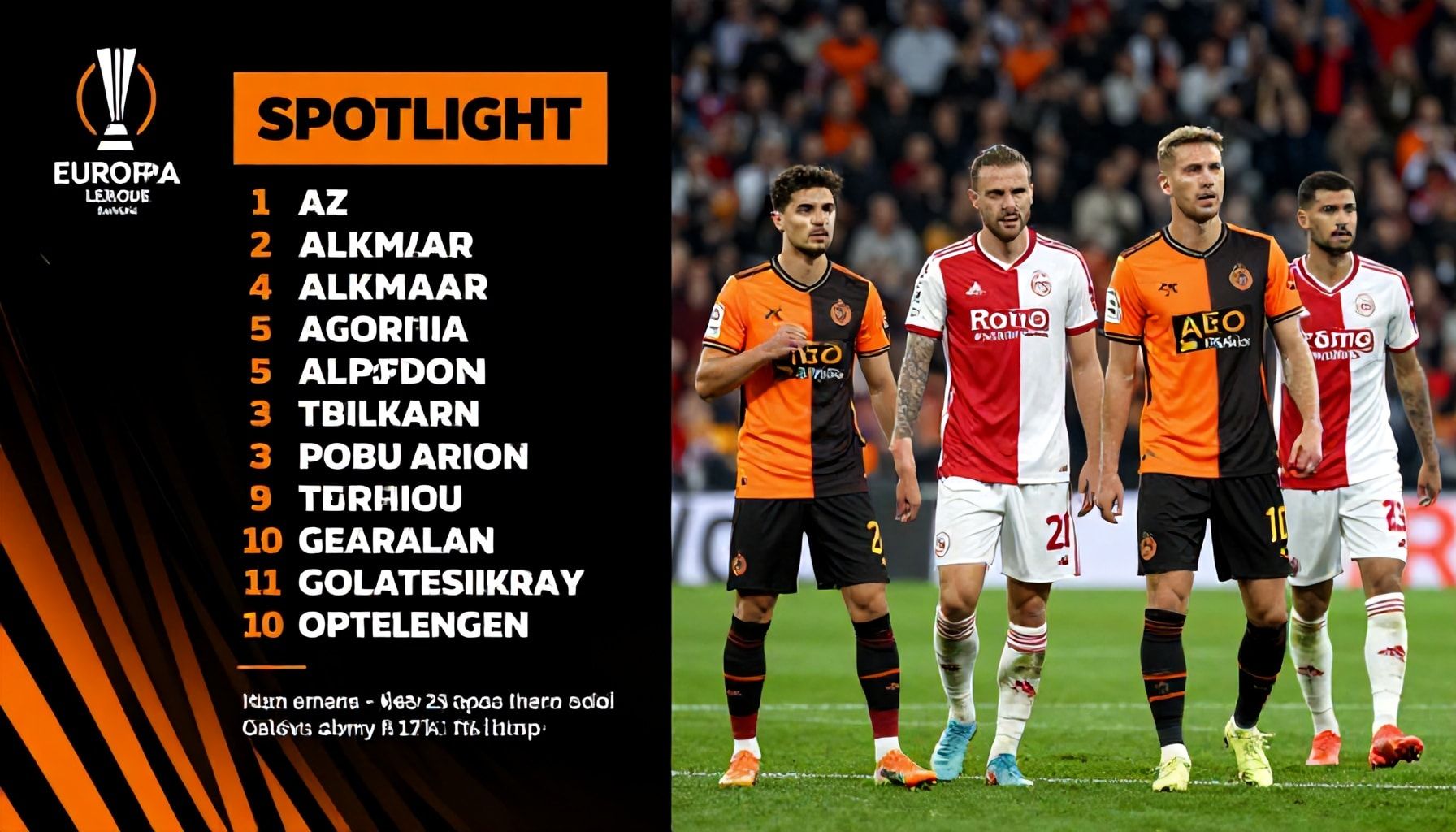 Europa League Spotlight: AZ Alkmaar and Galatasaray Set Strong Lineups